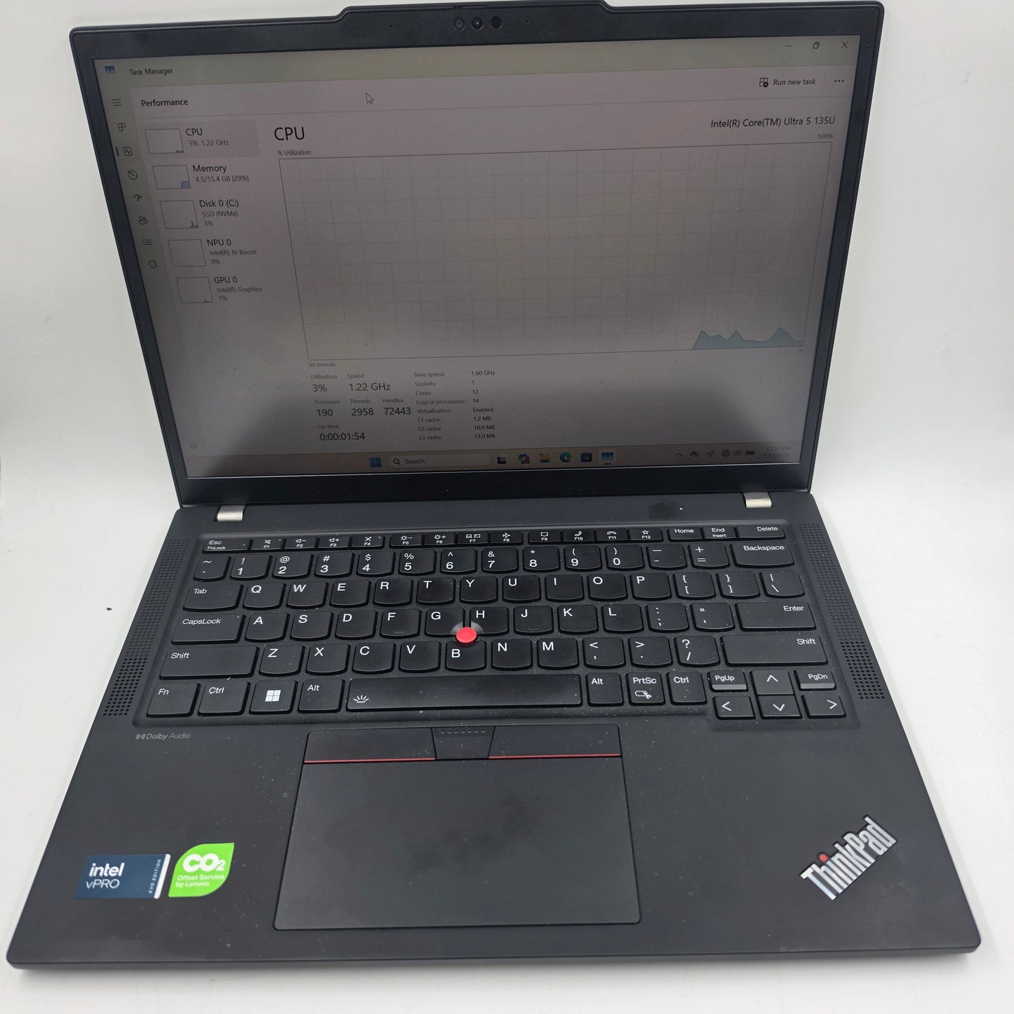 Lenovo ThinkPad X13 Gen 5 16IML9 13.3" Core Ultra 5 135U 1.6GHz 