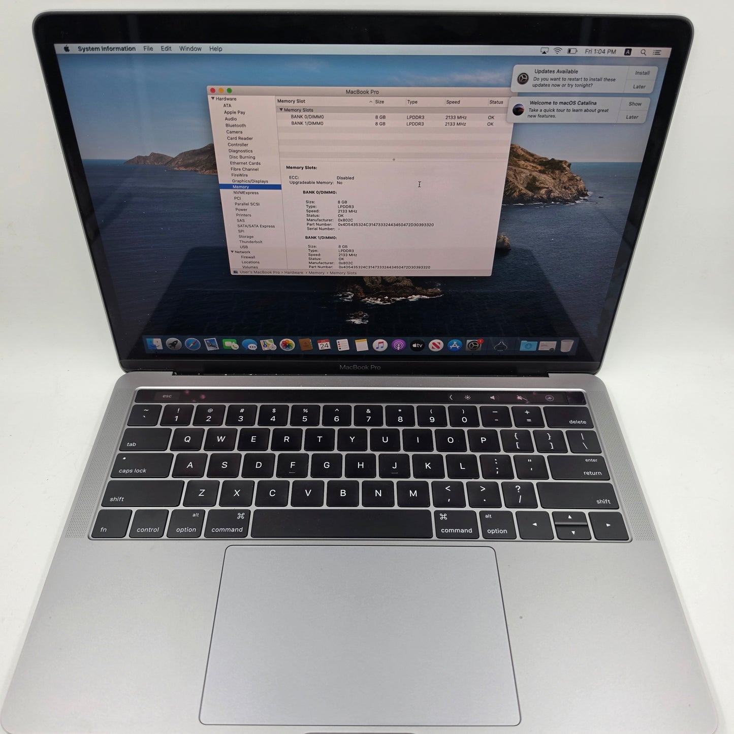 2016 Apple MacBook Pro 13.3" i5 2.9GHz 16GB RAM 512GB SSD Space Gray