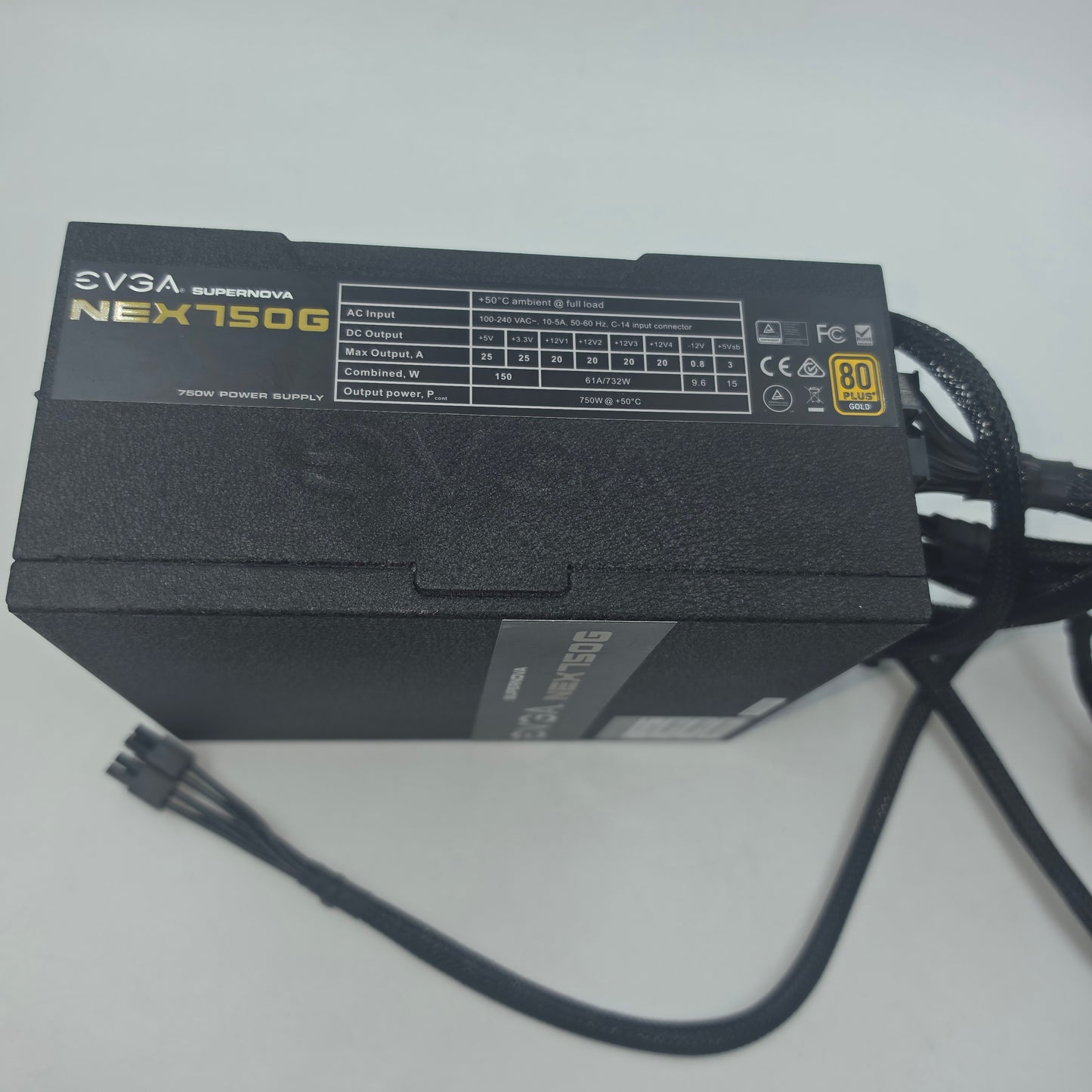 EVGA Supernova NEX750G 750W ATX Modular Power Supply 80 Plus Gold