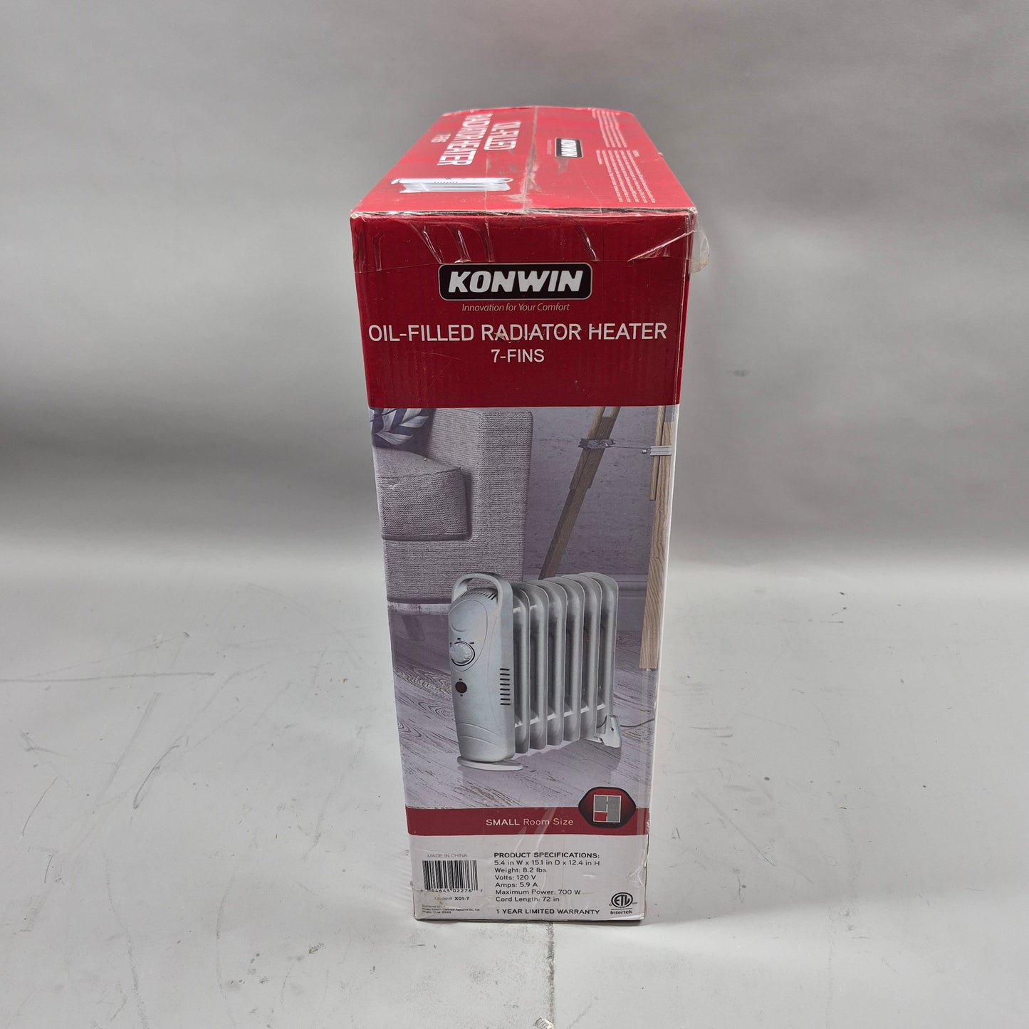 New Konwin oil-filled radiator heater 7-fin Oil Filled Radiator Heater X01-7