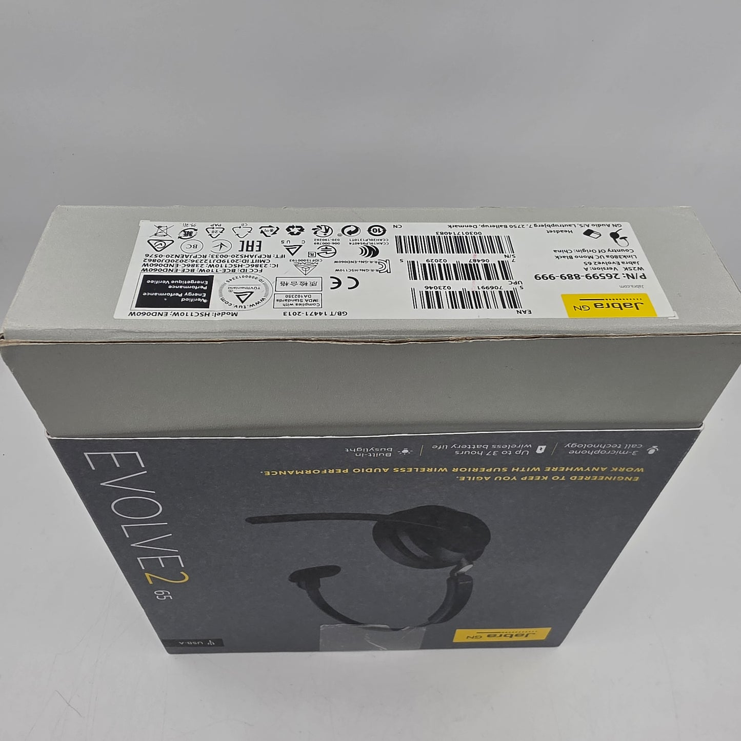 JabraEvolve2 65 Black Wireless Headset HSC110W