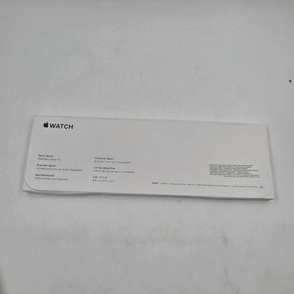 New Unlocked Apple Watch Series 9 41MM Silver Aluminum Black Unity Sport Band 