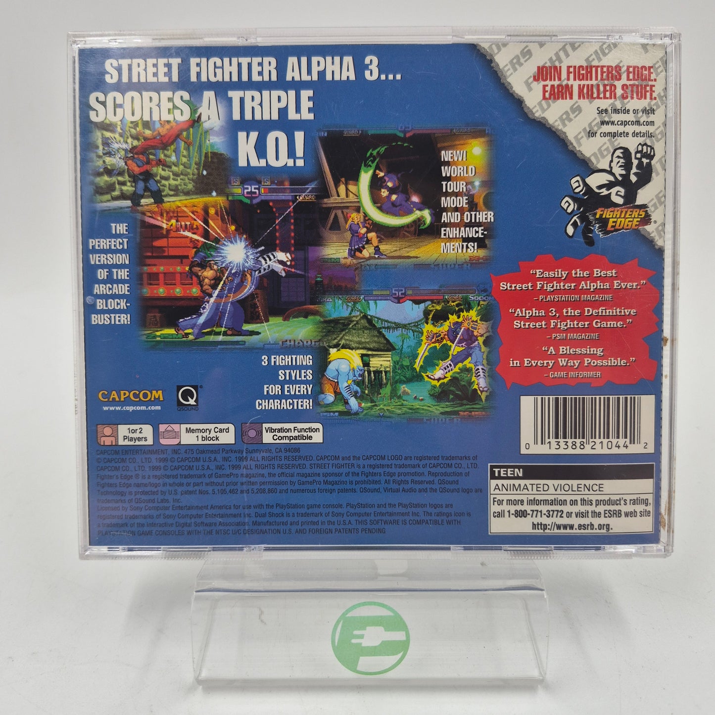 Street Fighter Alpha 3 (Sony PlayStation 1 PS1, 2000)