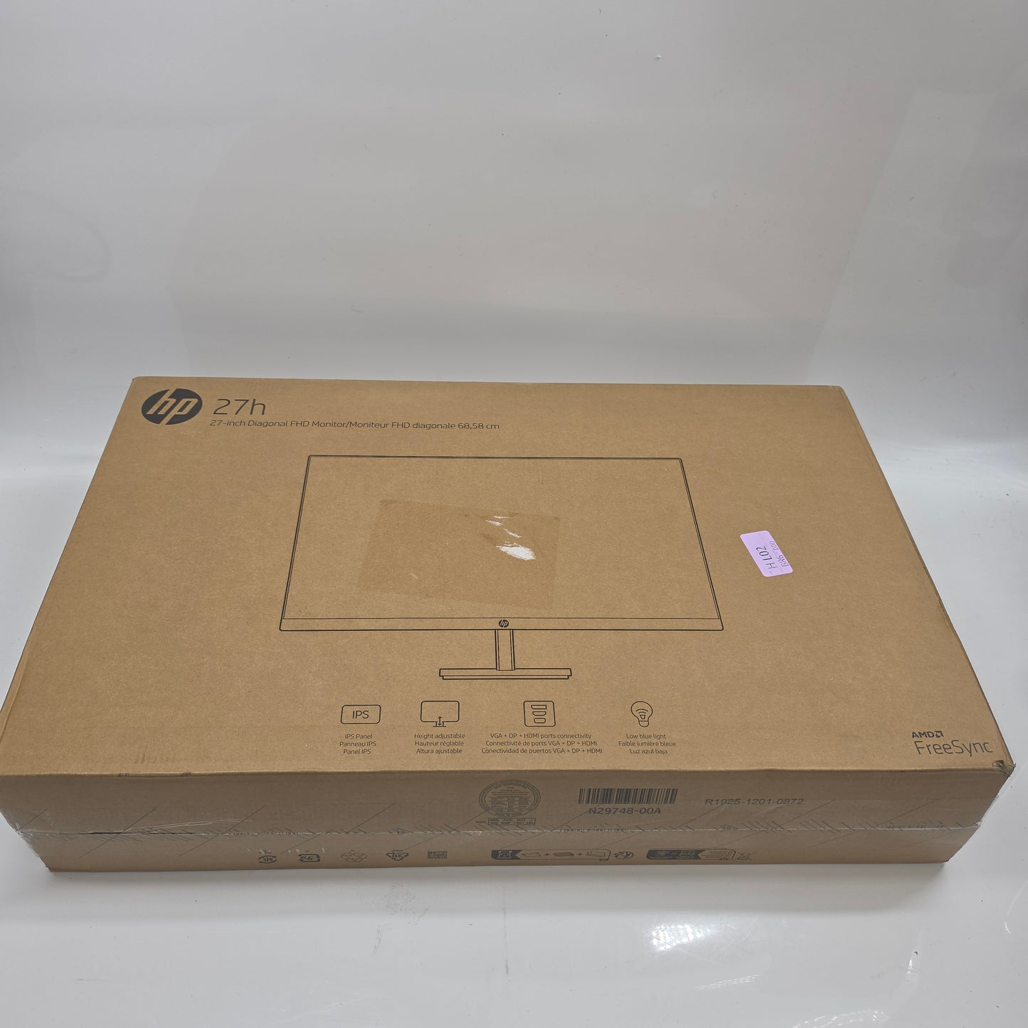 New HP 27" FHD LCD IPS Display Monitor