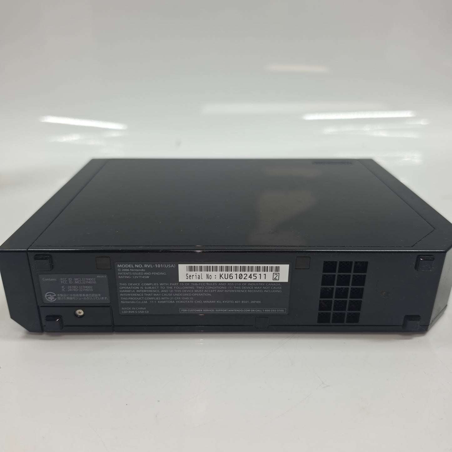 Nintendo Wii Console Gaming System RVL-001 Black