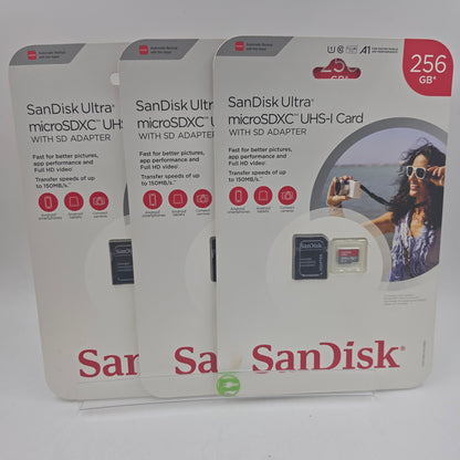 New SanDisk Ultra 256GB microSDXC A1 UHS-I Memory Card