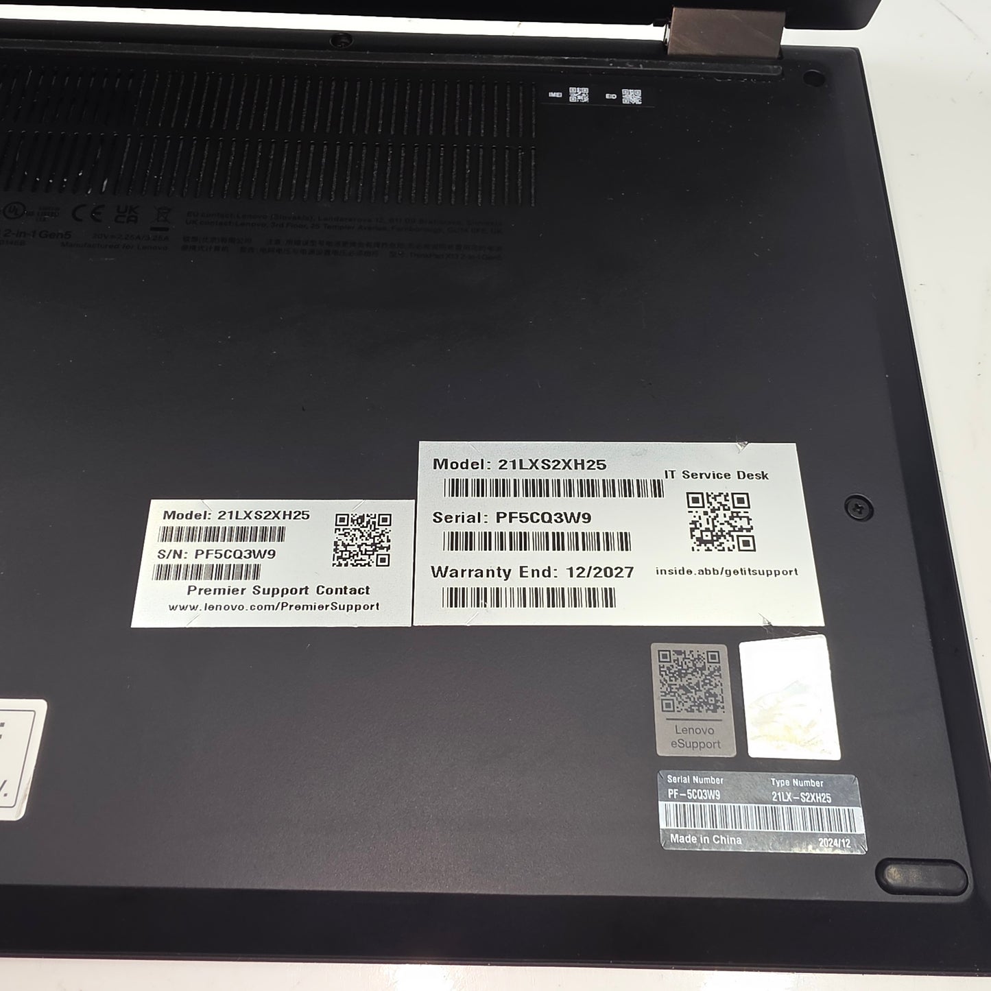 Lenovo ThinkPad X13 Gen 5 14" Intel Core Ultra 5 135U 1.6GHz 16GB RAM 512GB SSD