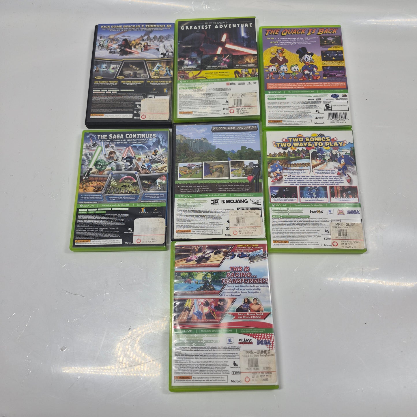 Lot of 7 Microsoft Xbox 360 Games