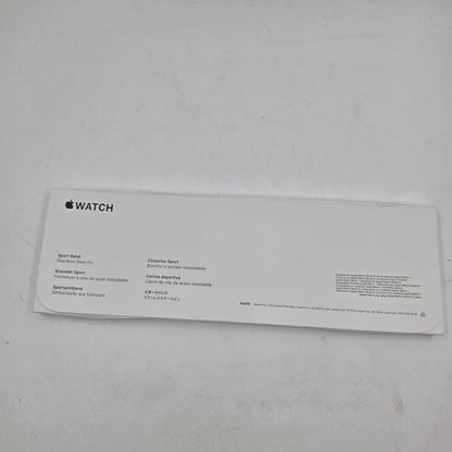New Unlocked Apple Watch Series 9 41MM Silver Aluminum Black Unity Sport Band 