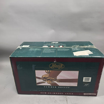New Hunter Summer Breeze 25514 Brass Motor Ceiling Fan