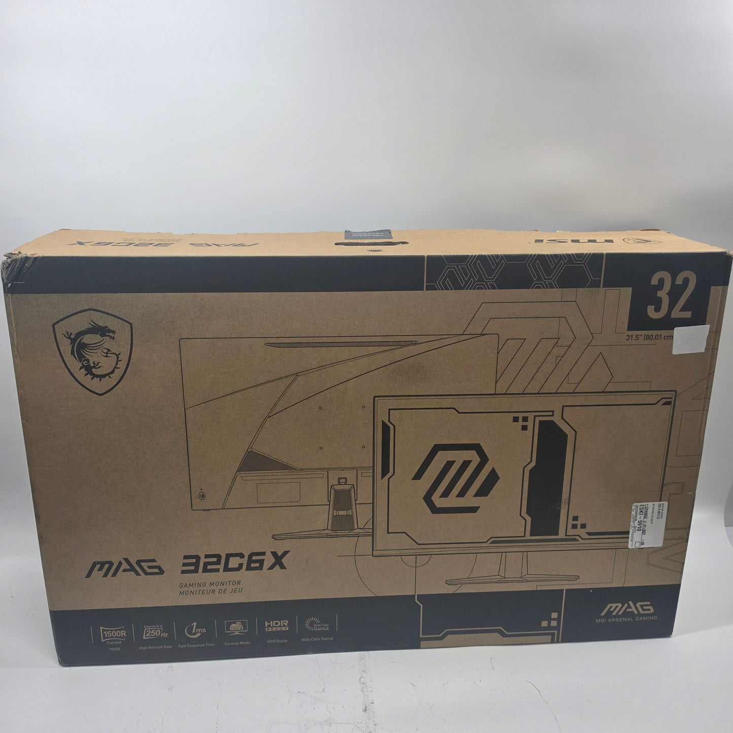 MSI MAG 32" C6X  Curved Gaming Monitor Open Box
