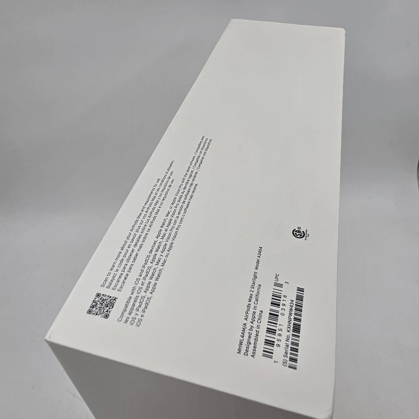 New Apple AirPods Max 2 Wireless Over-Ear Headphones White MHWL4AM/A