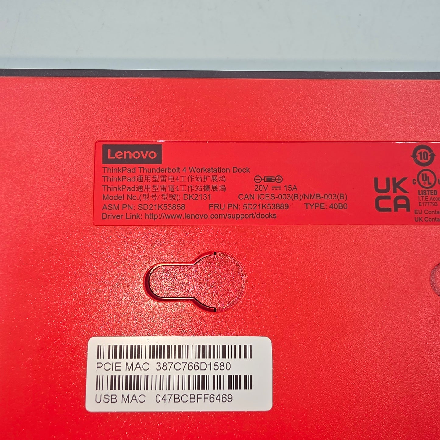 Lenovo Thinkpad Thunder 4 Workstation Dock