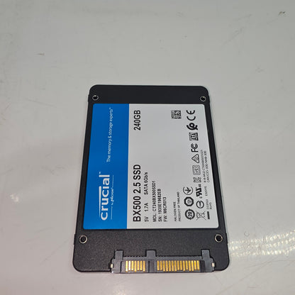 Crucial 2.5" 240GB SSD 240GB SATA III 6Gbps SSD CT240BX500SSD1