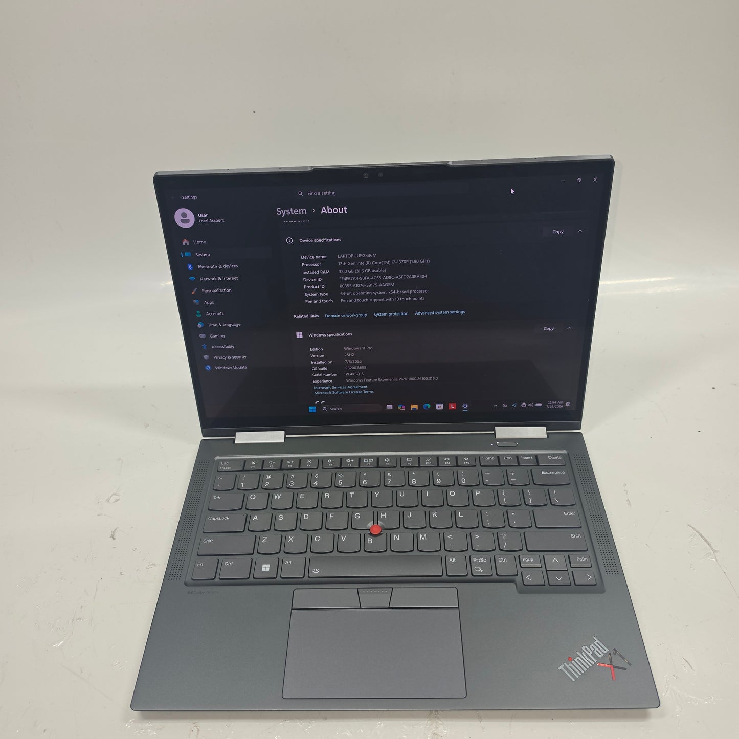 Lenovo ThinkPad X1 Yoga Gen 8 215Q-CT01WW 14" i7-1370P 1.9GHz 32GB RAM 512GB SSD
