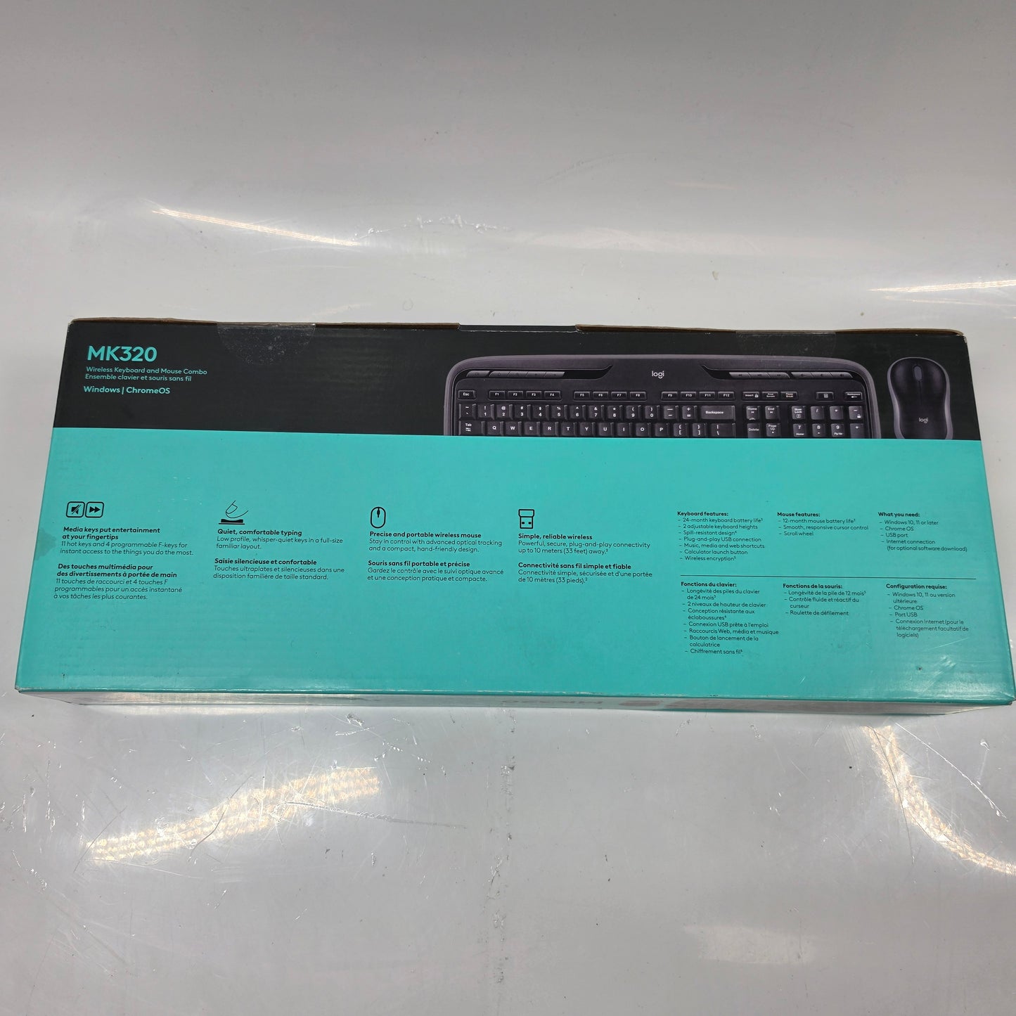 New Logitech MK320 Wireless Keyboard Black